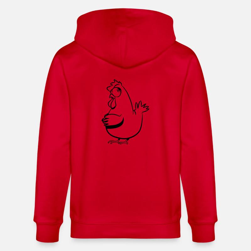 Poulet Lapointe - Veste à capuche bio CULTIVATOR Stanley/Stella Unisexe - rouge
