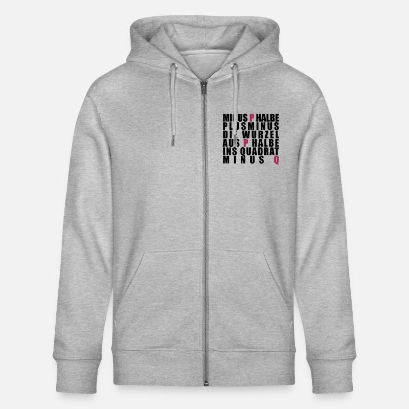 p-q-Formel - Stanley/Stella Unisex Bio-Kapuzenjacke CULTIVATOR  - Grau meliert