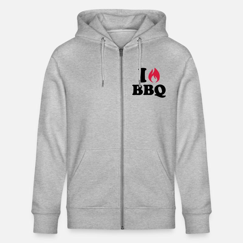 Grillen - Stanley/Stella Unisex Bio-Kapuzenjacke CULTIVATOR  - Grau meliert