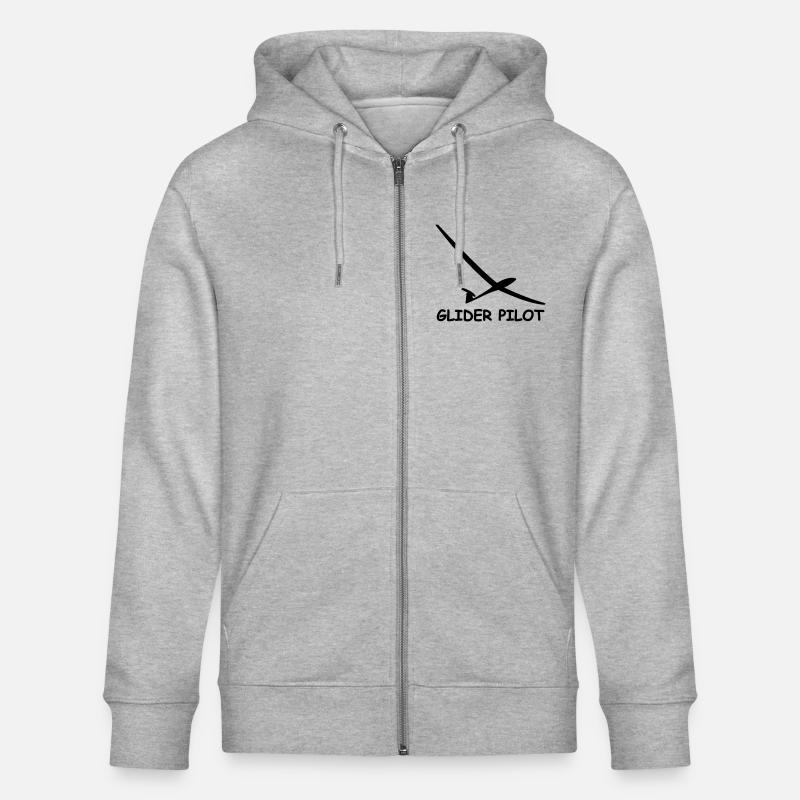 glider pilot - Stanley/Stella Unisex Bio-Kapuzenjacke CULTIVATOR  - Grau meliert