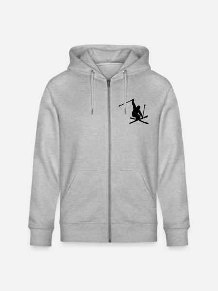 Ski - Veste à capuche bio CULTIVATOR Stanley/Stella Unisexe - gris chiné