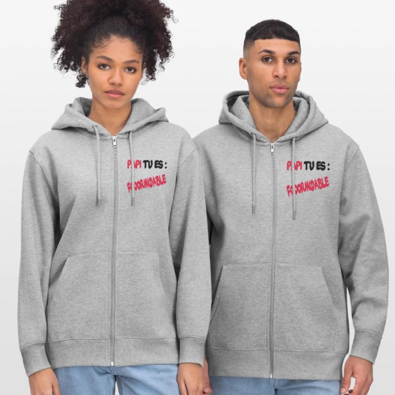 Papi tu es formidable Veste à capuche bio CULTIVATOR Stanley/Stella Unisexe