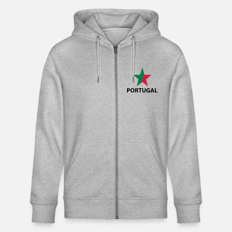 portuguese star - Veste à capuche bio CULTIVATOR Stanley/Stella Unisexe - gris chiné