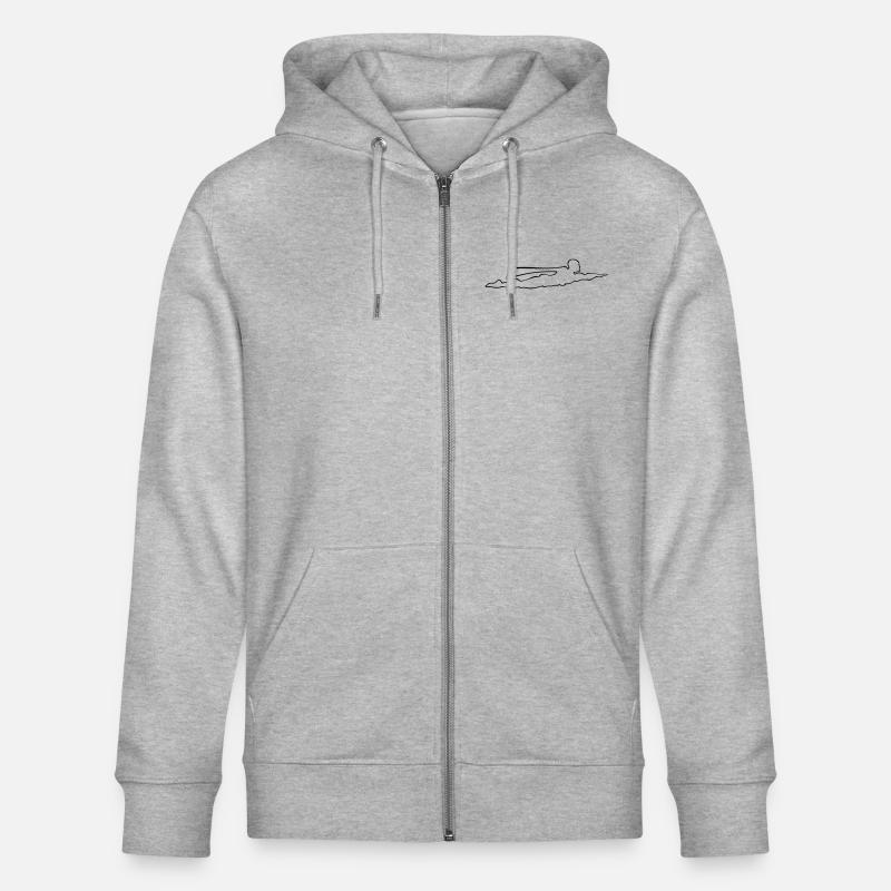 Superheld - Stanley/Stella Unisex Bio-Kapuzenjacke CULTIVATOR  - Grau meliert