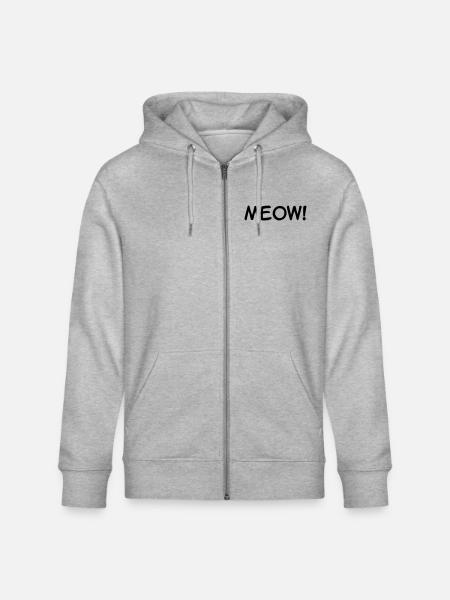 Meow - Veste à capuche bio CULTIVATOR Stanley/Stella Unisexe - gris chiné
