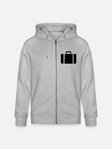 Koffer - Stanley/Stella Unisex Bio-Kapuzenjacke CULTIVATOR  - Grau meliert