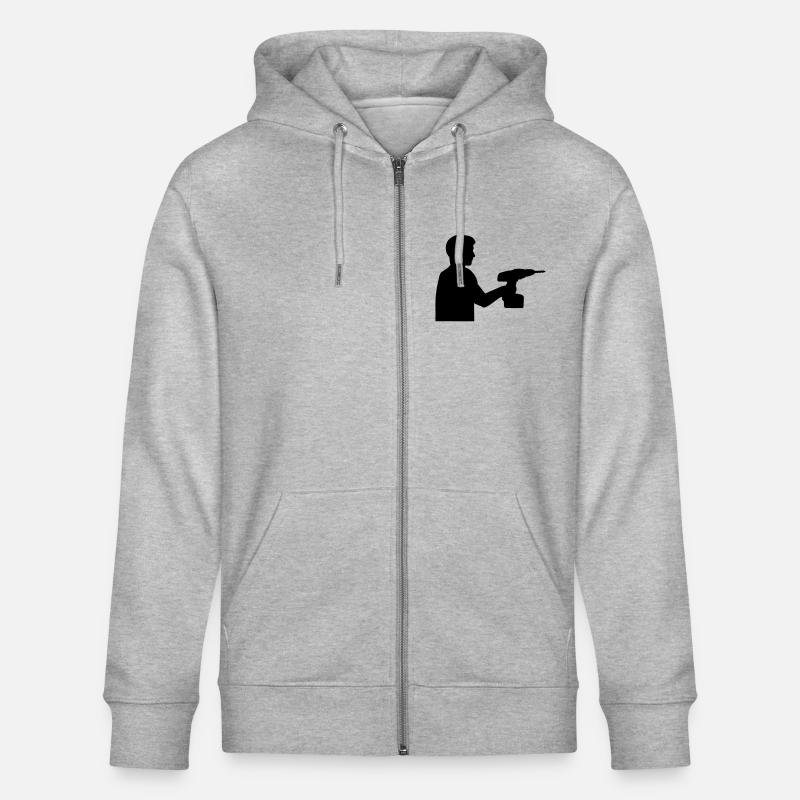 Handwerker - Stanley/Stella Unisex Bio-Kapuzenjacke CULTIVATOR  - Grau meliert