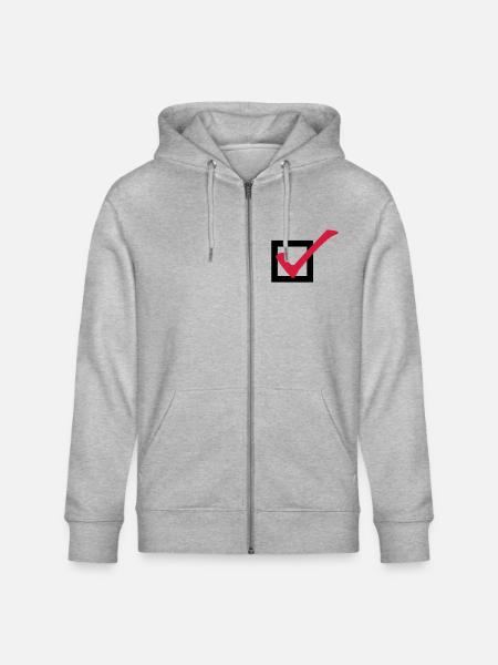 Tick off - Stanley/Stella CULTIVATOR Unisex Organic Hooded Jacket - heather grey