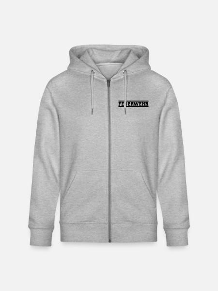 Feuerwehr - Stanley/Stella Unisex Bio-Kapuzenjacke CULTIVATOR - Grau meliert