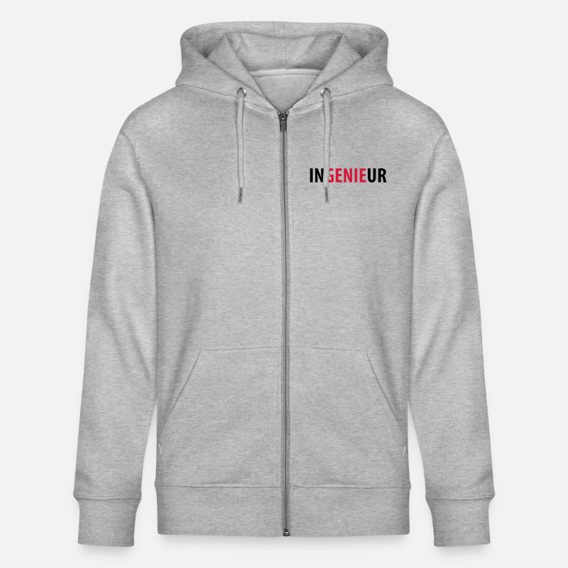 inGENIEur - Stanley/Stella Unisex Bio-Kapuzenjacke CULTIVATOR  - Grau meliert