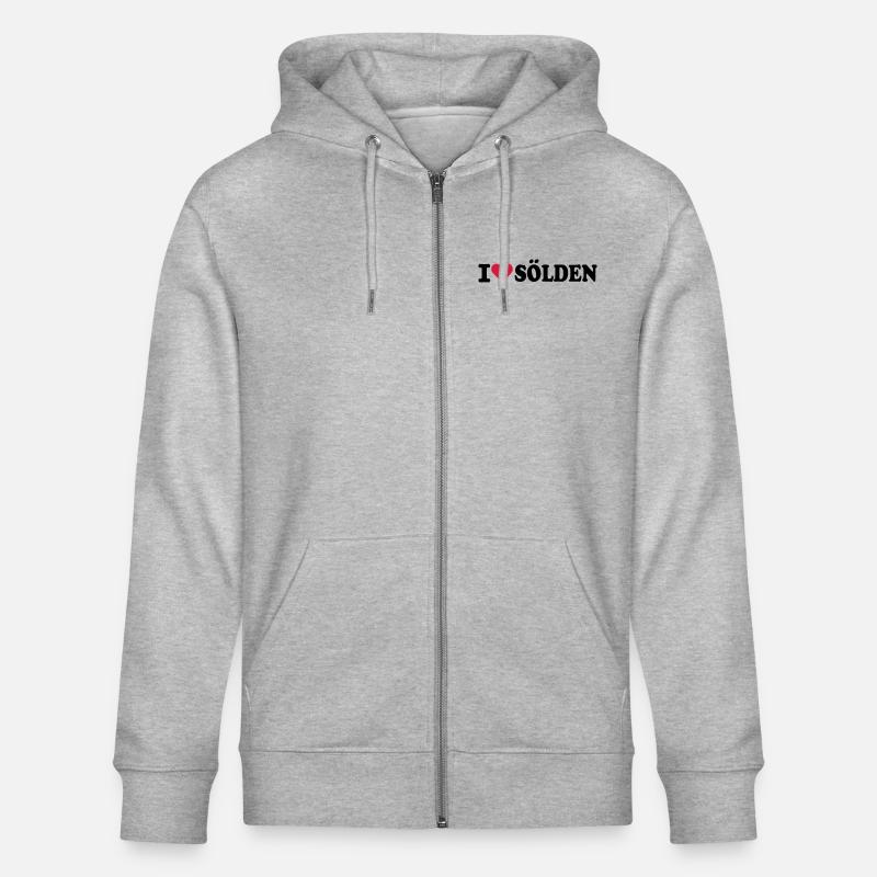 Sölden - Veste à capuche bio CULTIVATOR Stanley/Stella Unisexe - gris chiné