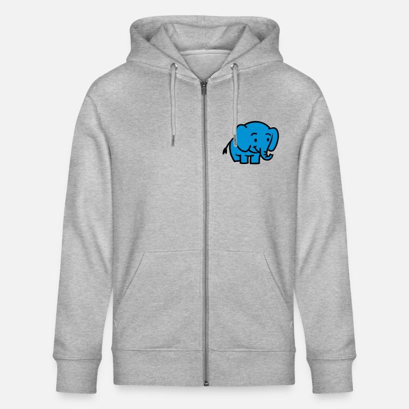 Elephant - Veste à capuche bio CULTIVATOR Stanley/Stella Unisexe - gris chiné