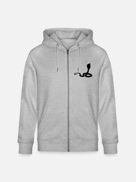 cobra - Stanley/Stella Unisex Bio-Kapuzenjacke CULTIVATOR  - Grau meliert