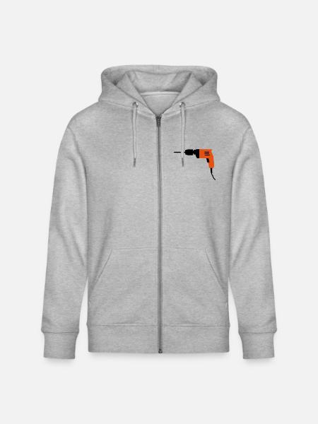 tool - Stanley/Stella CULTIVATOR Unisex Organic Hooded Jacket - heather grey