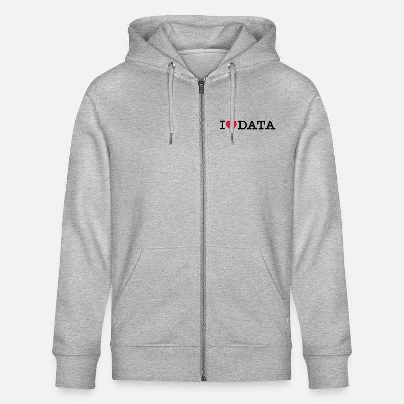 Daten I Love - Stanley/Stella Unisex Bio-Kapuzenjacke CULTIVATOR  - Grau meliert