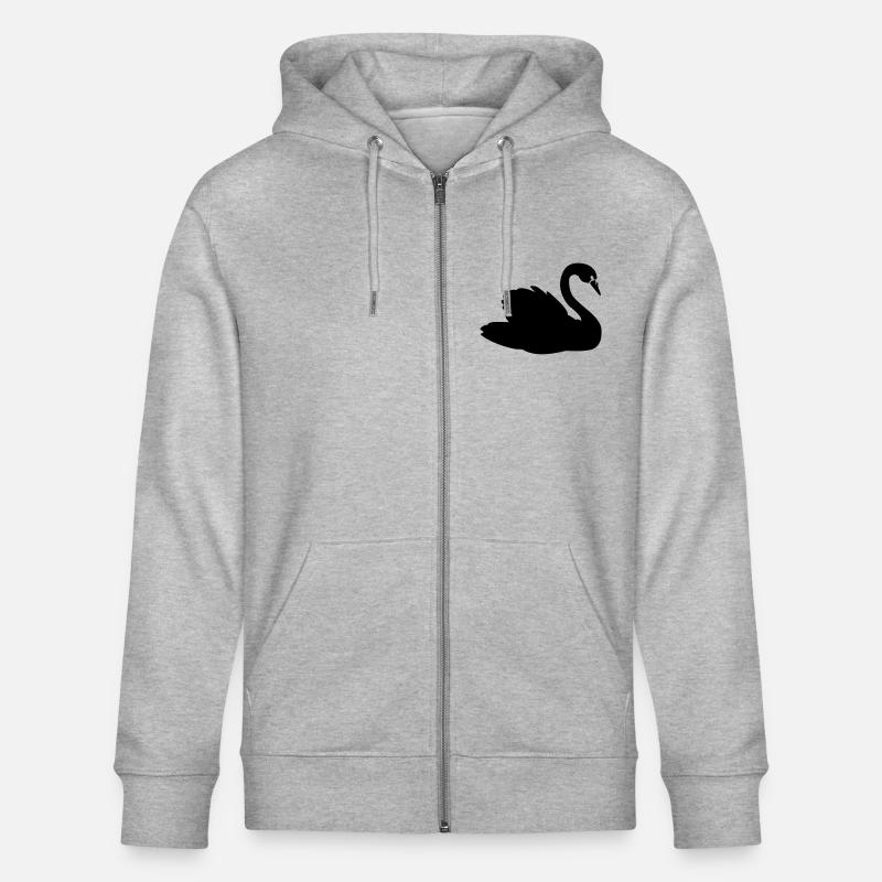 Cygne - Veste à capuche bio CULTIVATOR Stanley/Stella Unisexe - gris chiné