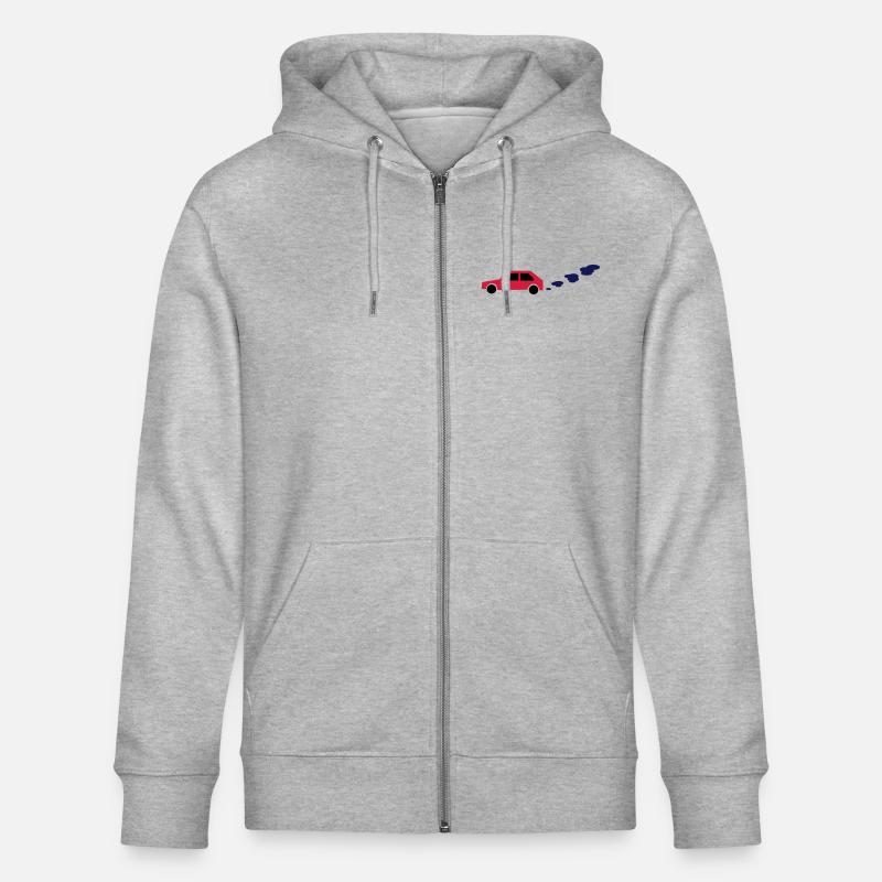 voiture - Veste à capuche bio CULTIVATOR Stanley/Stella Unisexe - gris chiné