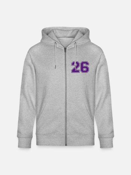 26 - Stanley/Stella CULTIVATOR Unisex Organic Hooded Jacket - heather grey