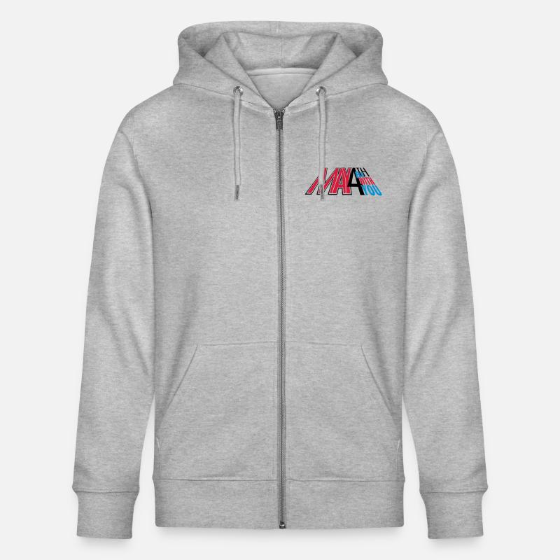 may4th_vec_3 de - Stanley/Stella Unisex Bio-Kapuzenjacke CULTIVATOR  - Grau meliert