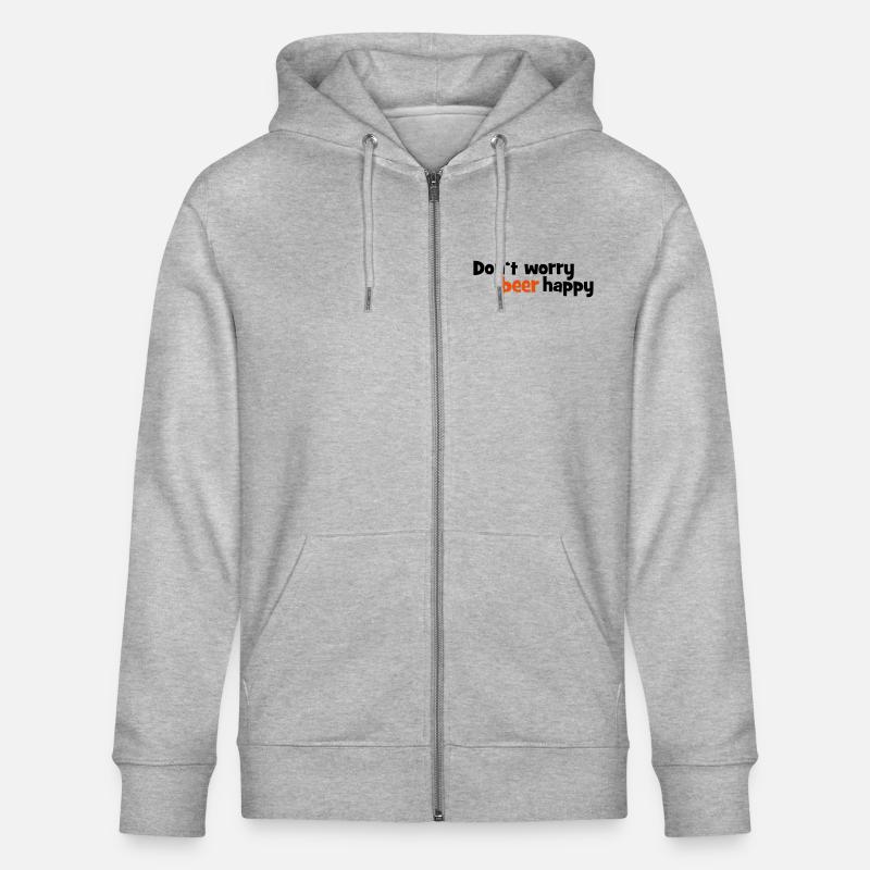2541614 14137052 beer - Veste à capuche bio CULTIVATOR Stanley/Stella Unisexe - gris chiné
