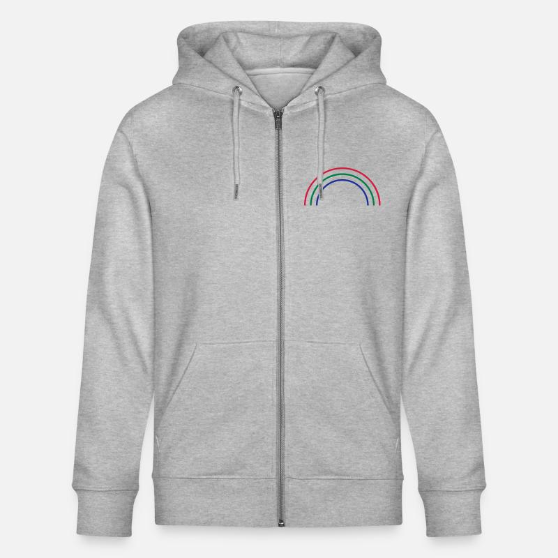 rainbow - Veste à capuche bio CULTIVATOR Stanley/Stella Unisexe - gris chiné