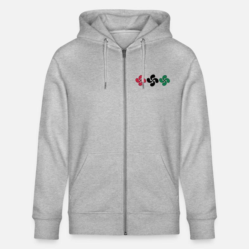 Croix Basques - Veste à capuche bio CULTIVATOR Stanley/Stella Unisexe - gris chiné