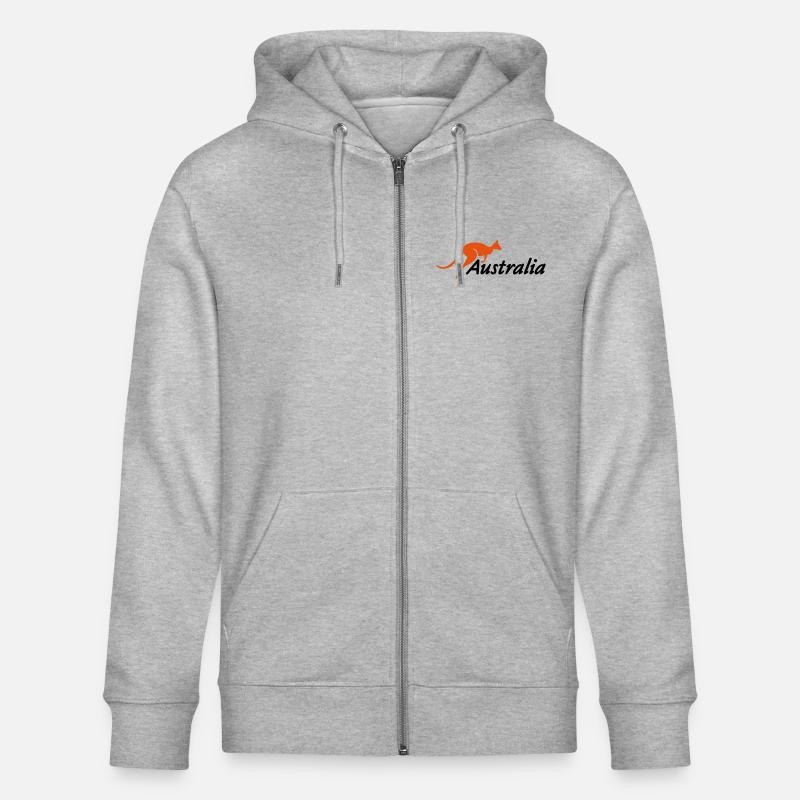 australia - Stanley/Stella Unisex Bio-Kapuzenjacke CULTIVATOR  - Grau meliert