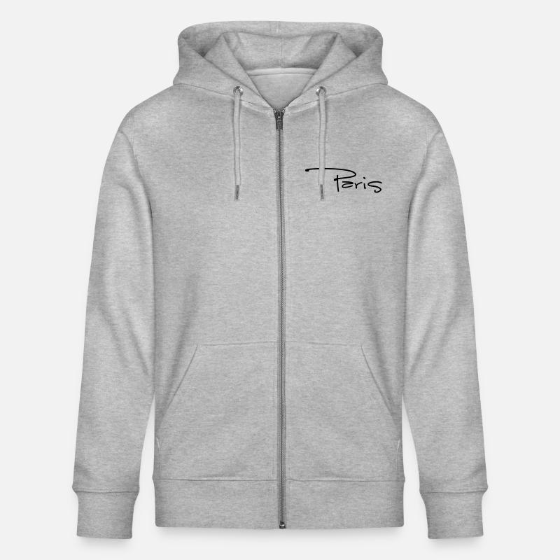 paris1 - Stanley/Stella Unisex Bio-Kapuzenjacke CULTIVATOR  - Grau meliert