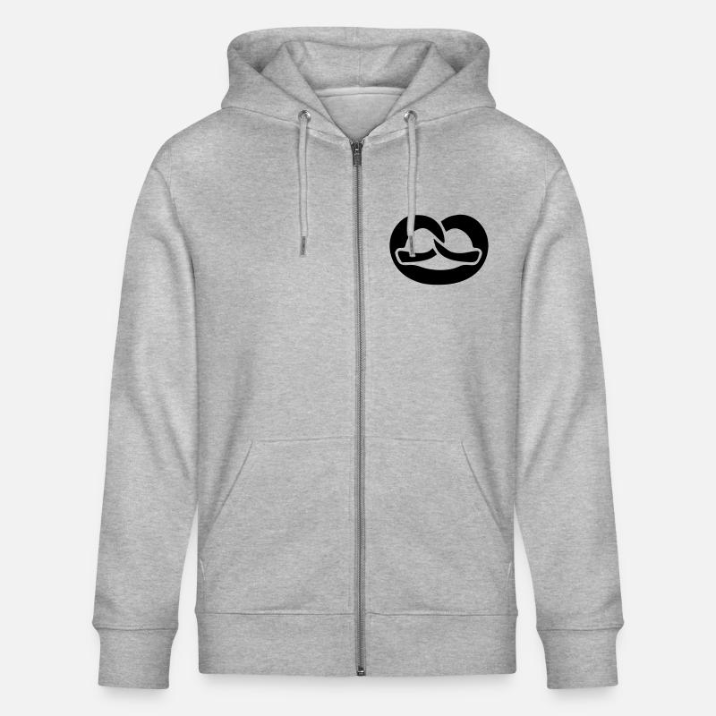Brezel 4 - Stanley/Stella Unisex Bio-Kapuzenjacke CULTIVATOR  - Grau meliert
