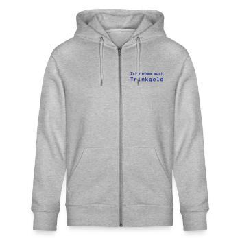 I also take tip - Stanley/Stella CULTIVATOR  Unisex Organic Hooded Jacket - heather grey - Front - Jaron (178cm) & Liana (172cm)