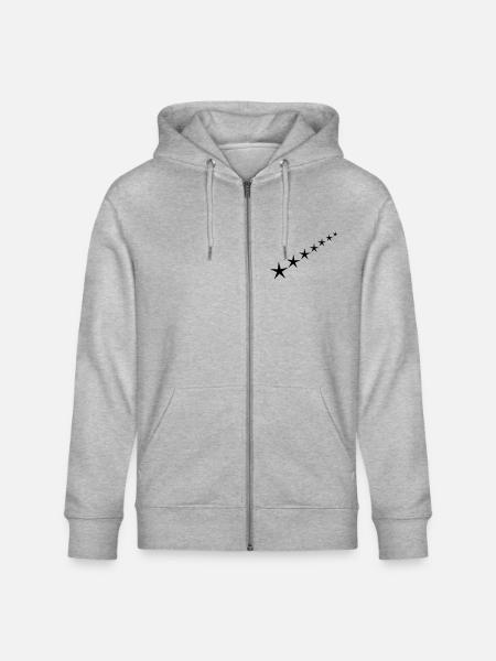 Sternenstreifen - Stanley/Stella Unisex Bio-Kapuzenjacke CULTIVATOR  - Grau meliert