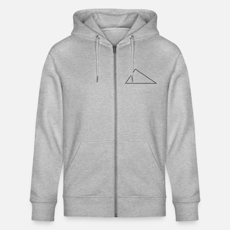 Droite Triangle / / / / frame triangles - Veste à capuche bio CULTIVATOR Stanley/Stella Unisexe - gris chiné