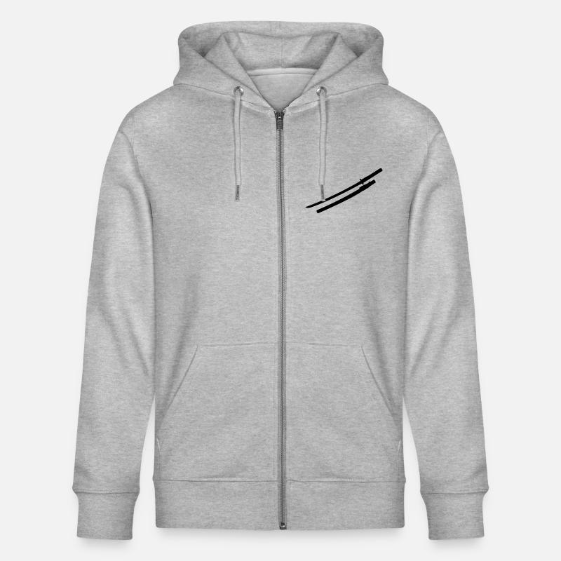 Samurai épée - Veste à capuche bio CULTIVATOR Stanley/Stella Unisexe - gris chiné