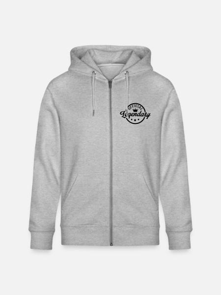 official_legendary_3f1 - Stanley/Stella CULTIVATOR Unisex Organic Hooded Jacket - heather grey