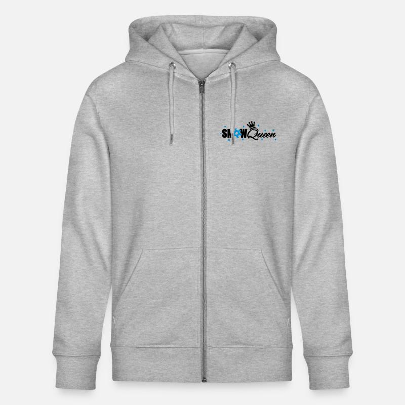 Snowqueen - Stanley/Stella Unisex Bio-Kapuzenjacke CULTIVATOR - Grau meliert