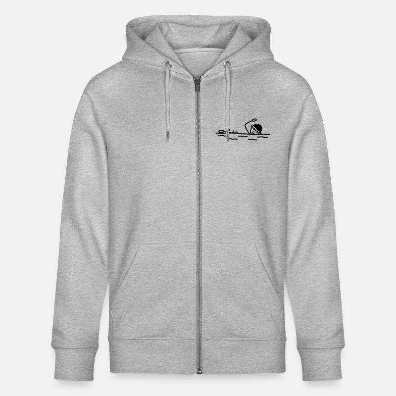 Float - Freestyle Flotteur - Veste à capuche bio CULTIVATOR Stanley/Stella Unisexe - gris chiné
