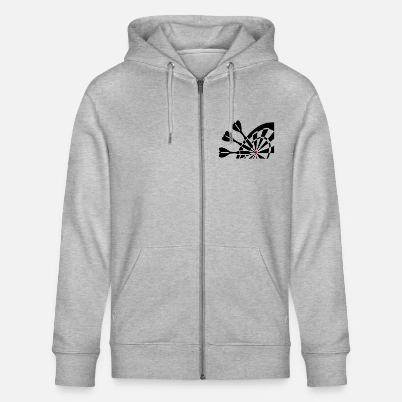 Darts - Stanley/Stella Unisex Bio-Kapuzenjacke CULTIVATOR  - Grau meliert