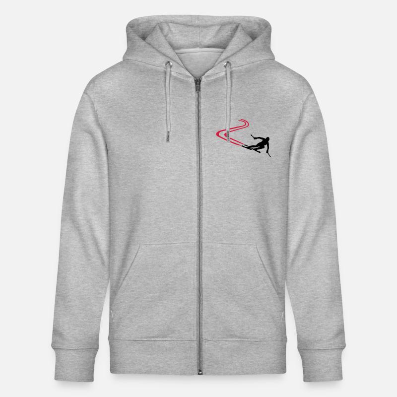 Ski - Stanley/Stella Unisex Bio-Kapuzenjacke CULTIVATOR  - Grau meliert