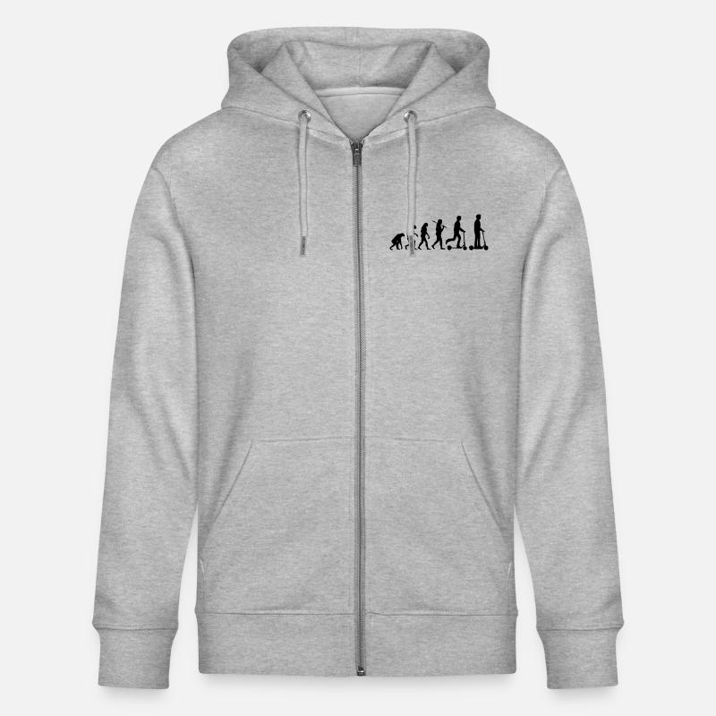 Evolution Escooter Elektroroller - Stanley/Stella Unisex Bio-Kapuzenjacke CULTIVATOR  - Grau meliert