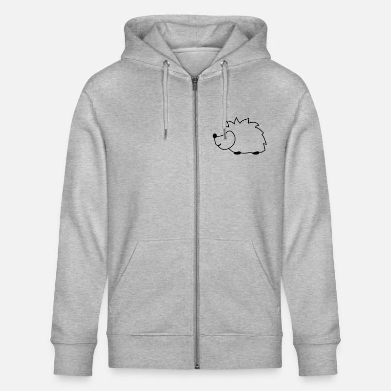 igel - Stanley/Stella Unisex Bio-Kapuzenjacke CULTIVATOR  - Grau meliert