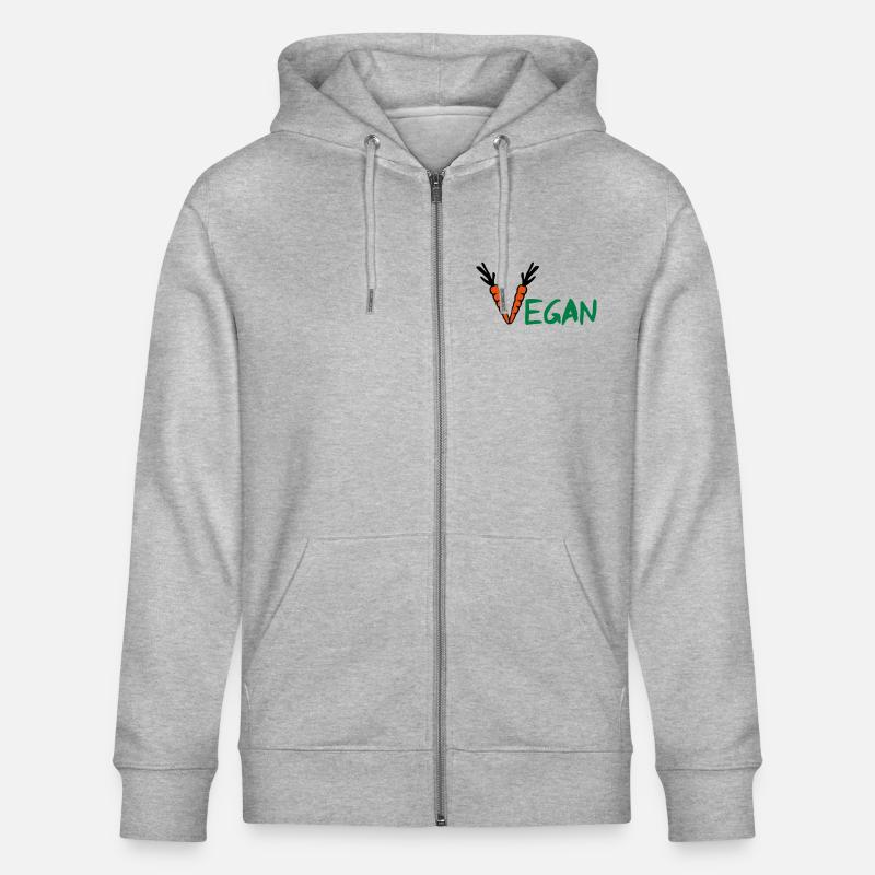 Vegan - Veste à capuche bio CULTIVATOR Stanley/Stella Unisexe - gris chiné