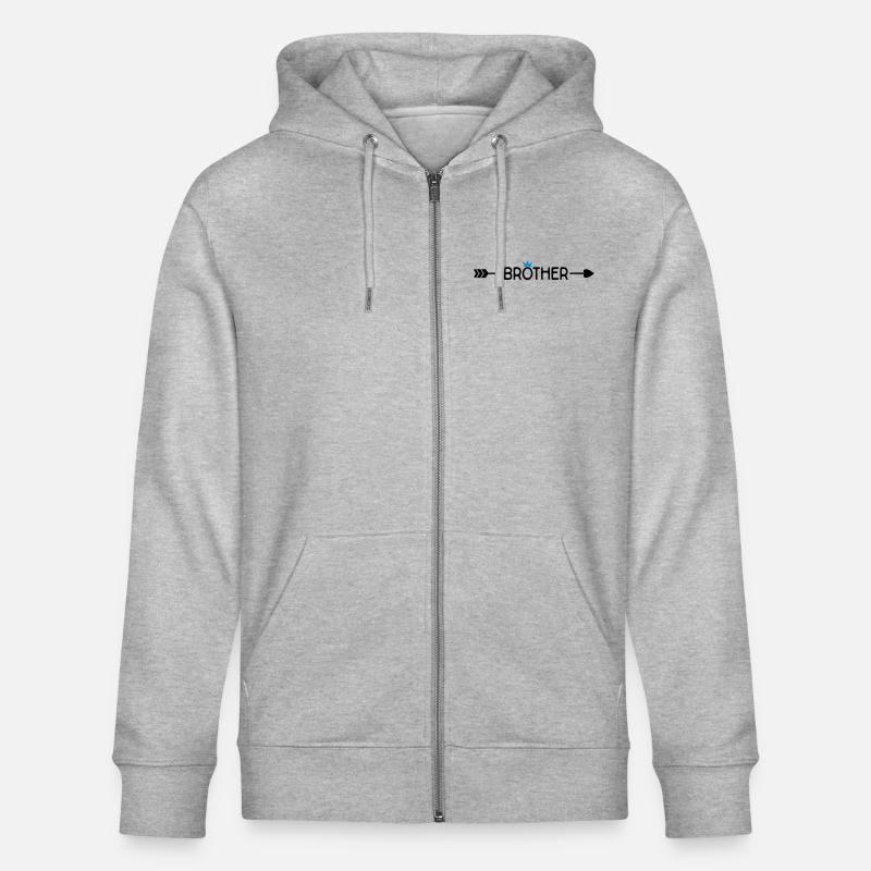 Brother - Veste à capuche bio CULTIVATOR Stanley/Stella Unisexe - gris chiné