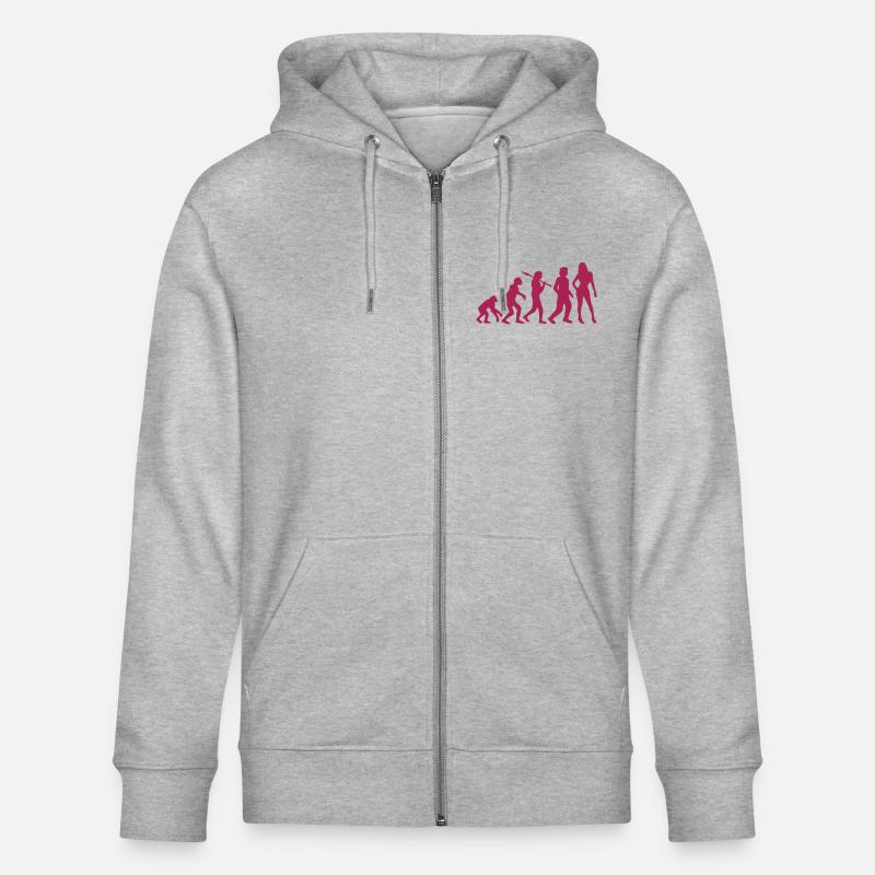 Evolution Hot Girl - Stanley/Stella Unisex Bio-Kapuzenjacke CULTIVATOR  - Grau meliert
