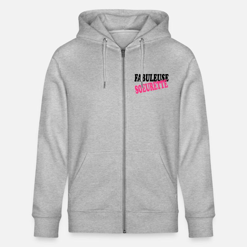 FABELHAFTE SCHWESTER - Stanley/Stella Unisex Bio-Kapuzenjacke CULTIVATOR  - Grau meliert