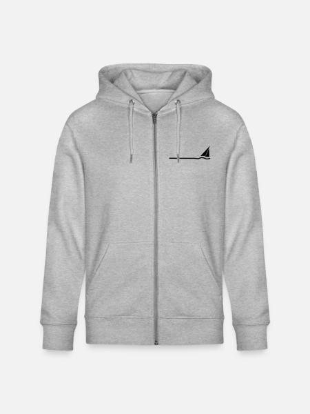 Regatta 3 (monochrom) - Stanley/Stella Unisex Bio-Kapuzenjacke CULTIVATOR - Grau meliert