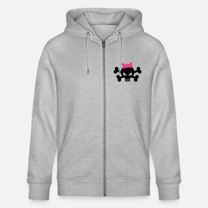 Tee crâne - Veste à capuche bio CULTIVATOR Stanley/Stella Unisexe - gris chiné