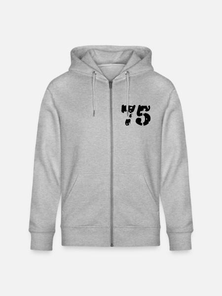 75 - Stanley/Stella Unisex Bio-Kapuzenjacke CULTIVATOR  - Grau meliert