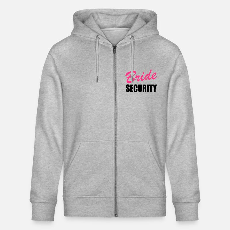 Bride security - Stanley/Stella Unisex Bio-Kapuzenjacke CULTIVATOR  - Grau meliert