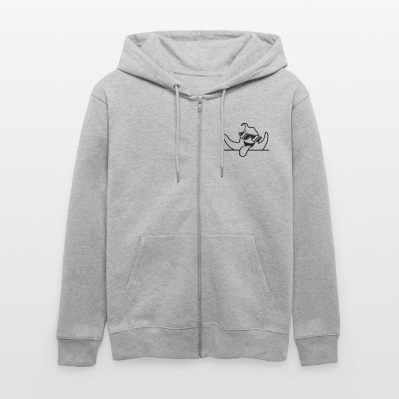text write space field cool sunglasses grim Stanley/Stella CULTIVATOR  Unisex Organic Hooded Jacket