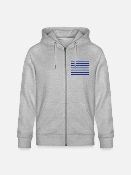 SAILOR - Stanley/Stella CULTIVATOR  Unisex Organic Hooded Jacket - heather grey